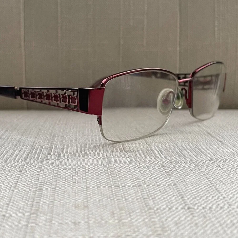 Liz Claiborne Women Glasses Frame Red Tone Eyeglasses L306 130 52[]16 Frame